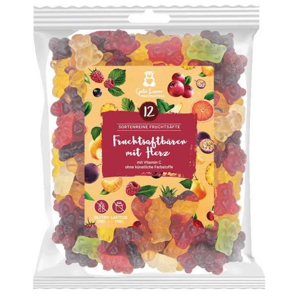 Gute Laune Fruchtsaftbären 12-Säfte Fruchtgummi (500g)