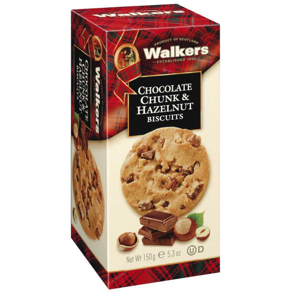 Walkers Chocolate Chunk & Hazelnut Biscuits (150g)