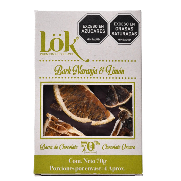 Lök Orange und Zitrone Schokolade (85g)