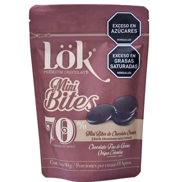 Lök Mini Bites Schokolade 70% (90g)