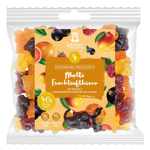 Multi Fruchtsaftbären 4-Säfte Fruchtgummi (150g)