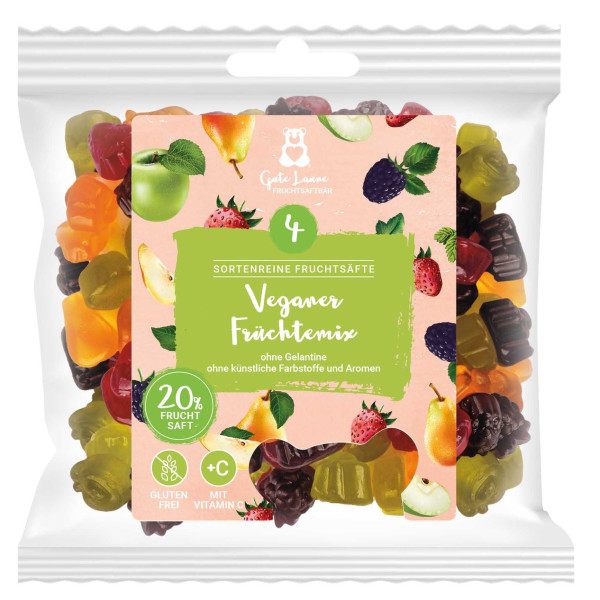 Veganer Früchtemix 4-Säfte Fruchtgummi (150g)