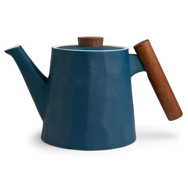 TeaLogic BLU Kanne mit Holzgriff (1,2L)