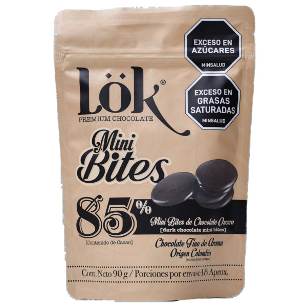 Lök Mini Bites Schokolade 85% (90g)